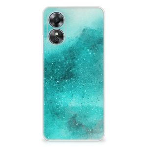 Hoesje maken OPPO A17 Painting Blue