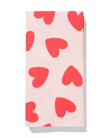 HEMA Servetten 33x18cm papier floraal - 12 stuks (rood)