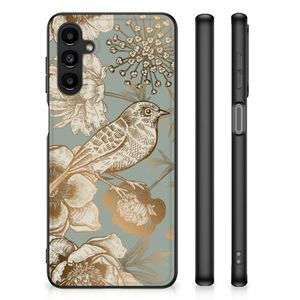 Bloemen Hoesje voor Samsung Galaxy A14 5G Vintage Bird Flowers