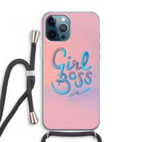 Girl boss: iPhone 12 Pro Transparant Hoesje met koord