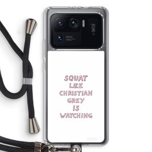 Christian Grey: Xiaomi Mi 11 Ultra Transparant Hoesje met koord