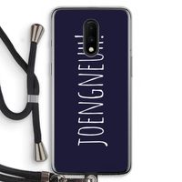 Joengneuh!: OnePlus 7 Transparant Hoesje met koord