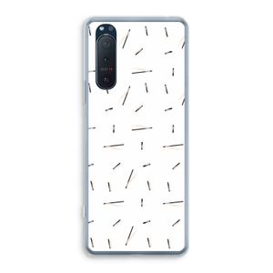 Hipster stripes: Sony Xperia 5 II Transparant Hoesje