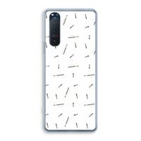 Hipster stripes: Sony Xperia 5 II Transparant Hoesje