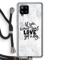Partner in crime: Samsung Galaxy A42 5G Transparant Hoesje met koord