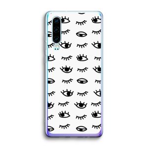 Eye pattern #2: Huawei P30 Transparant Hoesje