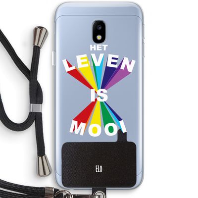 Het Leven Is Mooi: Samsung Galaxy J3 (2017) Transparant Hoesje met koord