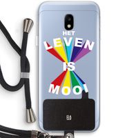 Het Leven Is Mooi: Samsung Galaxy J3 (2017) Transparant Hoesje met koord