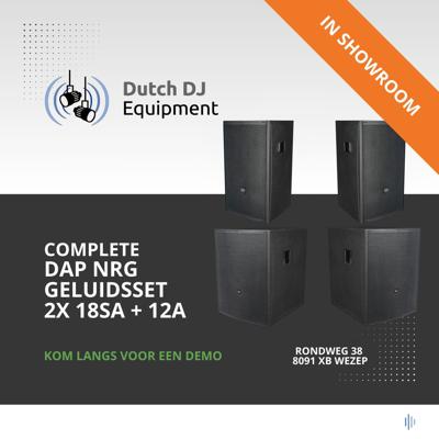 DAP NRG complete geluidsset 2x 18SA + 12A