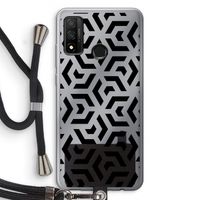 Crazy pattern: Huawei P Smart (2020) Transparant Hoesje met koord
