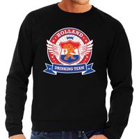 Zwarte Holland drinking team rwb sweater heren