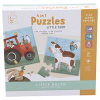 Tiamo Little Farm 4 In 1 Puzzel Tiamo Little Farm 4 In 1 Puzzel
