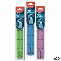 Set meetlatten Maped Twist'n Flex Multicolour 20 cm 20 Stuks Set meetlatten Maped Twist'n Flex Multicolour 20 cm 20 Stuks