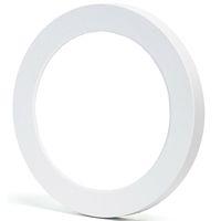 LED Downlight Pro - Aigi Foka - Inbouw/Opbouw - Rond - 12W - Helder/Koud Wit 6000K - Mat Wit - Kunststof