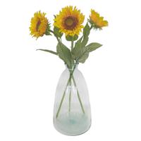 Kunstbloem Zonnebloem Helianthus XL - 3x - 77 cm - losse steel - kunst zijdebloem - thumbnail