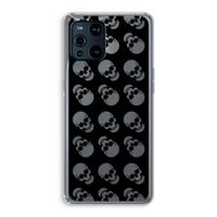 Musketon Skulls: Oppo Find X3 Transparant Hoesje