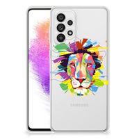 Samsung Galaxy A73 5G Telefoonhoesje met Naam Lion Color