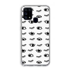 Eye pattern #2: Samsung Galaxy M31 Transparant Hoesje