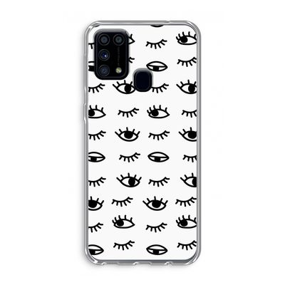 Eye pattern #2: Samsung Galaxy M31 Transparant Hoesje