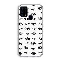 Eye pattern #2: Samsung Galaxy M31 Transparant Hoesje