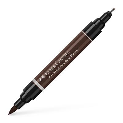 Faber Castell Tekenstift Pitt Artist Pen duo marker - 175 donker sepia