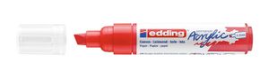 Edding 5000 Acrylic Marker Broad permanente marker Beitelvormige punt Rood 1 stuk(s)