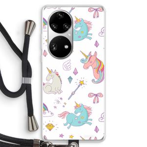 Fantasiewereld: Huawei P50 Pro Transparant Hoesje met koord