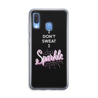 Sparkle quote: Samsung Galaxy A40 Transparant Hoesje