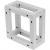 Decotruss Quad Spacer zilver 10 x 20 cm