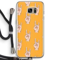Rock: Samsung Galaxy S7 Edge Transparant Hoesje met koord