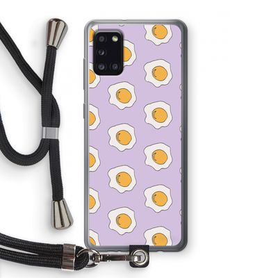 Bacon to my eggs #1: Samsung Galaxy A31 Transparant Hoesje met koord