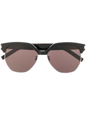 Saint Laurent Eyewear lunettes de soleil SL 408 à monture oversize - Noir