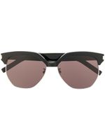 Saint Laurent Eyewear lunettes de soleil SL 408 à monture oversize - Noir