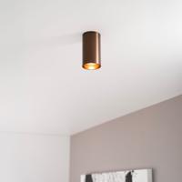 Canopus bronzo s by LUSENZ - Cilindervormige opbouwspot met geborsteld bronzen coating