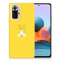 Xiaomi Redmi Note 10 Pro Telefoonhoesje met Naam Baby Leopard - thumbnail