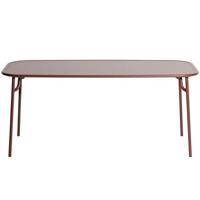 Petite Friture Week-end tuintafel 180x85 met dicht blad Brown Red