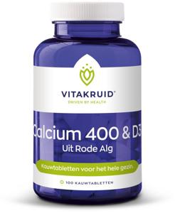 Vitakruid Calcium 400 & D3 uit rode alg