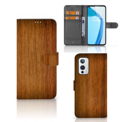 OnePlus 9 | Book Style Case | Donker Hout