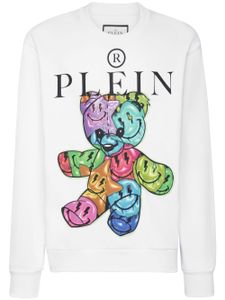 Philipp Plein sweat en coton à motif Teddy Bear - Blanc