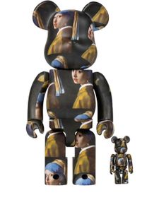 MEDICOM TOY figurines Be@rbrick Johannes Vermeer 100% et 400% - Noir