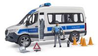 bruder Mercedes-Benz Sprinter politiebus met licht en geluid modelvoertuig - thumbnail