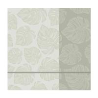 DDDDD theedoek Monstera - 60x65cm - Cream - 6 stuks