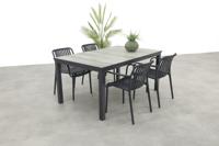 Stripe/Hartman Comino stapelbare tuinset (5-delig) - 163x105 cm.