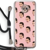 Ugly Cry Call: Motorola Moto G6 Transparant Hoesje met koord