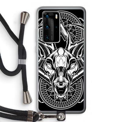 Oh Deer: Huawei P40 Pro Transparant Hoesje met koord