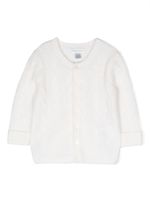 POLO RALPH LAUREN KIDS cardigan boutonné en maille torsadé - Blanc - thumbnail