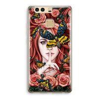 Lady Moth: Huawei P9 Transparant Hoesje