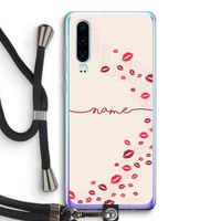 Kusjes: Huawei P30 Transparant Hoesje met koord