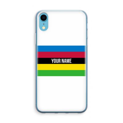 WK Wielrennen: iPhone XR Transparant Hoesje WK Wielrennen: iPhone XR Transparant Hoesje