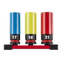 Milwaukee SHOCKWAVE™ IMPACT DUTY 1/2" Automotive krachtdoppenset 3-delig - 4932493370
